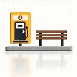 Rest area icon indicating traveler amenities along Austrian motorways